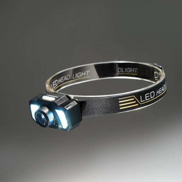 Φακός Κεφαλής Tiross TS1962 Επαναφορτιζόμενος LED 2W, 100/120 Lumens με Μπαταρία 1200mAh & Καλώδιο USB