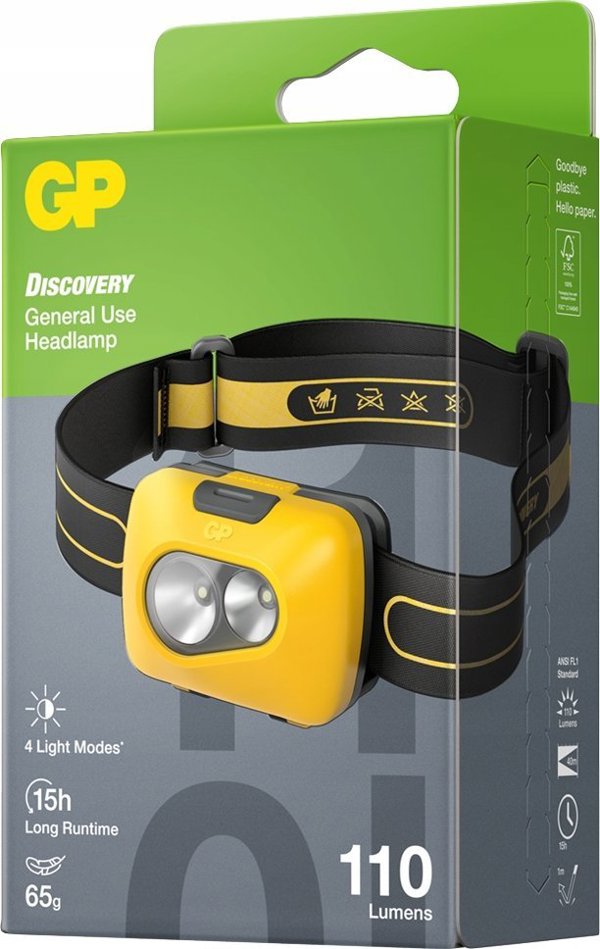 GP CH42 Discovery Φακός Κεφαλής 110LM LED