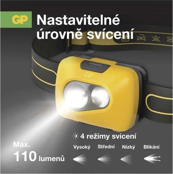 GP CH42 Discovery Φακός Κεφαλής 110LM LED