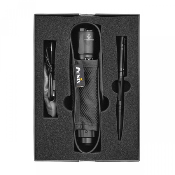 Fenix Φακός Τακτικός LED TK20R V2.0 3000 Lumens με Στυλό T5 Μαύρος