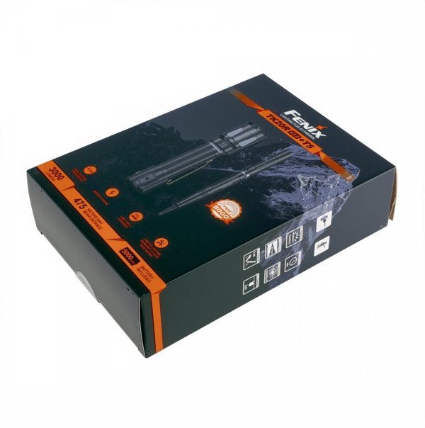 Fenix Φακός Τακτικός LED TK20R V2.0 3000 Lumens με Στυλό T5 Μαύρος
