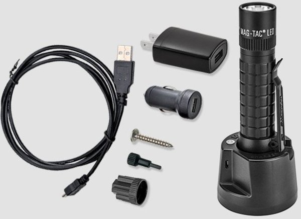 Latarka Maglite Maglite Mag-Tac Rechargeable plain bezel schwarz