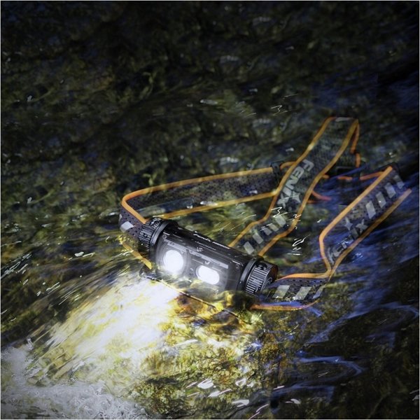 Fenix HM60R V2.0 Επαναφορτιζόμενος Φακός Κεφαλής LED 1300 Lumens Μαύρος