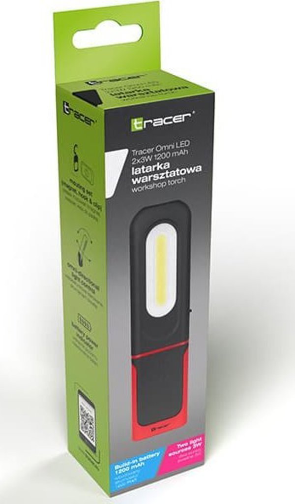 Φακός Εργαστηρίου Tracer Omni LED 2x3W 1200mAh Επαναφορτιζόμενος