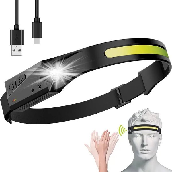 Φακός κεφαλής Hurtel LED με αισθητήρα κίνησης