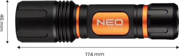 Neo Φακός Μπαταρίας 99-036 1500lm, CREE XHP50.2 LED, Εμβέλεια 250m, 6xAA