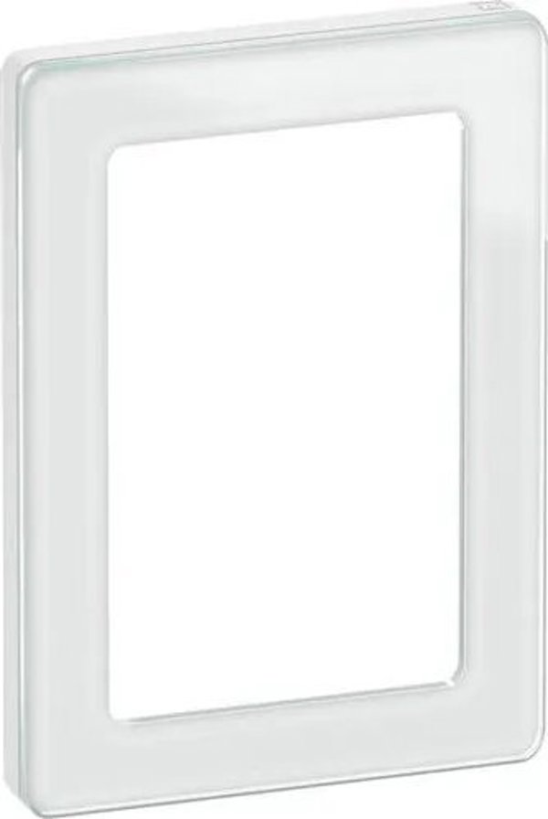 Lauritz Knudsen LAURITZ KNUDSEN FUGA PURE designramme glas 1,5 modul, hvid.