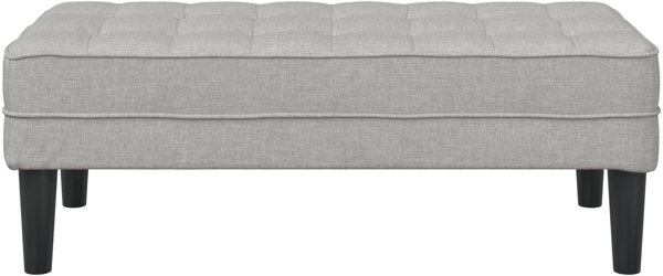 vidaXL Πάγκος Σύννεφο Γκρι 113x57x39 cm με Υφασμάτινη Επένδυση