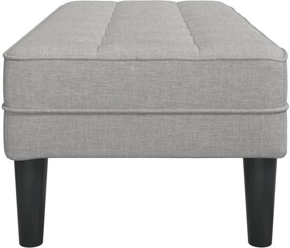 vidaXL Πάγκος Σύννεφο Γκρι 113x57x39 cm με Υφασμάτινη Επένδυση