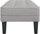 vidaXL Πάγκος Σύννεφο Γκρι 113x57x39 cm με Υφασμάτινη Επένδυση