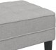 vidaXL Πάγκος Σύννεφο Γκρι 113x57x39 cm με Υφασμάτινη Επένδυση