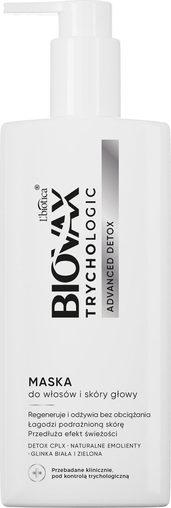 LBIOTICA / BIOVAX L`BIOTICA Biovax Trychologic Μάσκα για τα μαλλιά και το τριχωτό της κεφαλής Advanced Detox 200 ml