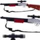 LeanToys Karabin Strzelba Rekwizyt Pasek Na Ramie Luneta Brazowy dzwiek 65cm