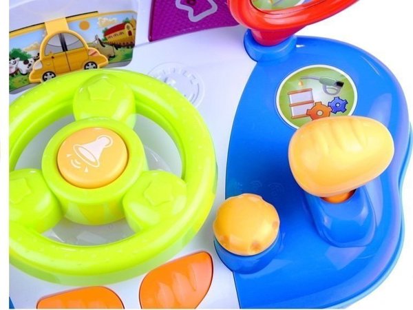 LeanToys Διαδραστικό Παιδικό Τιμόνι Με Ήχους, Εκπαιδευτικό Παιχνίδι Για Αγόρια