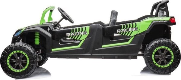 Lean Cars Buggy A033 Παιδικό Αυτοκίνητο με Μπαταρία 4x4 24V, Πράσινο, για Παιδιά από 3 Ετών