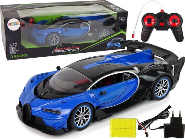 LeanToys Τεράστιο Αθλητικό Αυτοκίνητο R/C 1:12 Πιλότος Επαναφορτιζόμενη Μπαταρία Τηλεχειριζόμενο