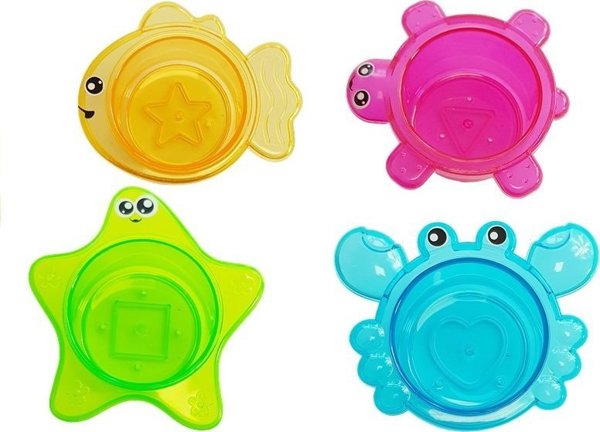 LeanToys Παιχνίδι Μπάνιου Χελώνα, Διαδραστικό Παιχνίδι για το Μπάνιο, Πολύχρωμο
