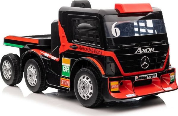 Lean Cars Mercedes XMX622B Παιδικό Αυτοκίνητο με Μπαταρία & Ρυμουλκούμενο, 2x12V, Κόκκινο