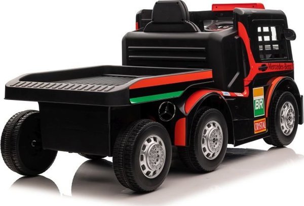Lean Cars Mercedes XMX622B Παιδικό Αυτοκίνητο με Μπαταρία & Ρυμουλκούμενο, 2x12V, Κόκκινο