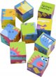 LeanToys Εκπαιδευτικό Παζλ 6 σε 1, Κύβοι με Δεινόσαυρους, 9 Τεμάχια, Πλαστικό, Για παιδιά από 3 ετών