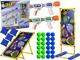 LeanToys Παιχνίδι Δεξιοτεχνίας 4 σε 1 Ρίψη Στόχου με Τσόχινες Τσάντες και Όπλο με Αφρώδη Σφαιρίδια