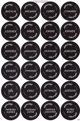LearnHow Etykiety na przyprawy czarne 40mm 168szt