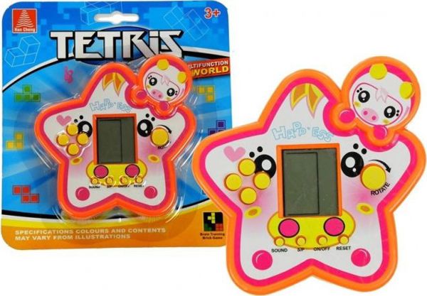 Lean Sport Ηλεκτρονικό Παιχνίδι Tetris Red Star, Retro Console Παιχνιδιού, Κόκκινο