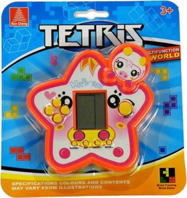 Lean Sport Ηλεκτρονικό Παιχνίδι Tetris Red Star, Retro Console Παιχνιδιού, Κόκκινο
