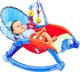 LeanToys Βρεφικό Ρηλάξ Με Κρεμαστό Παιχνίδι Ζωάκια, Αναπαυτικό Κάθισμα Για Μωρά