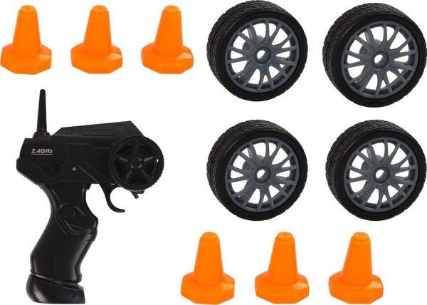 LeanToys Τηλεκατευθυνόμενο Αθλητικό Αυτοκίνητο Drift R/C, 15 km/h, Με Αλλαγή Τροχών
