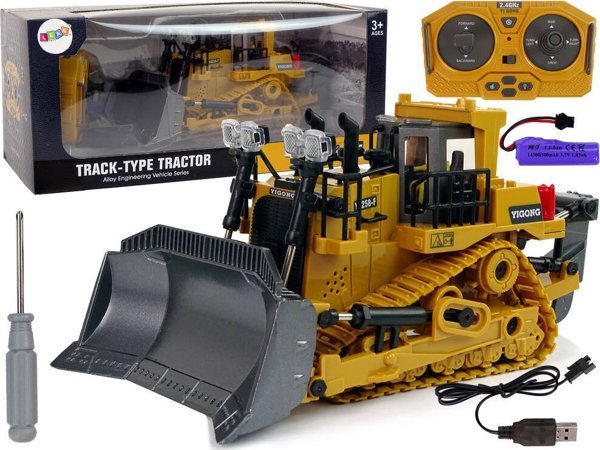 LeanToys Spychacz Zdalnie Sterowany 2.4 G Pilot Ruchoma Lyzka LEAN Toys
