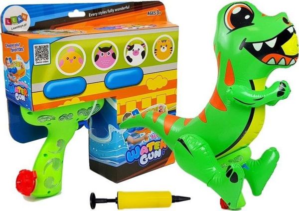 Lean Sport Μεγάλο Φουσκωτό Πιστόλι Νερού Dinosaur - Παιχνίδι Πισίνας & Παραλίας