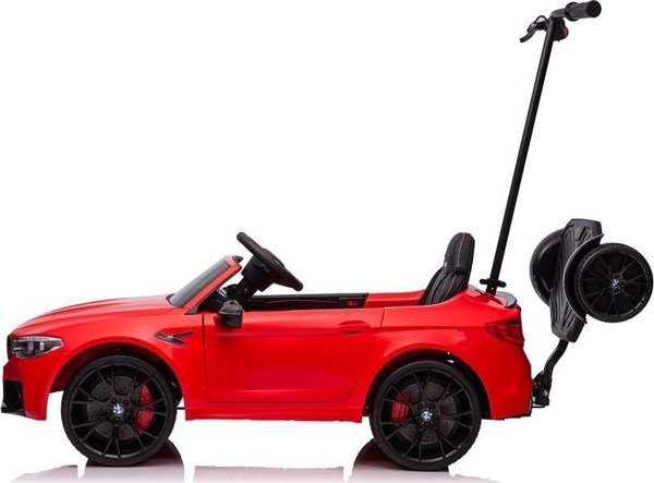 Lean Cars Παιδικό Ηλεκτροκίνητο Αυτοκίνητο BMW M5 12V με Τηλεχειριστήριο και LED Φώτα, Κόκκινο Βαμμένο