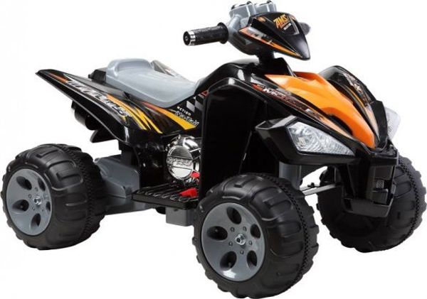 Lean Cars Quad Παιδικό Ηλεκτροκίνητο Αυτοκίνητο με Μεγάλες Ρόδες, Μαύρο