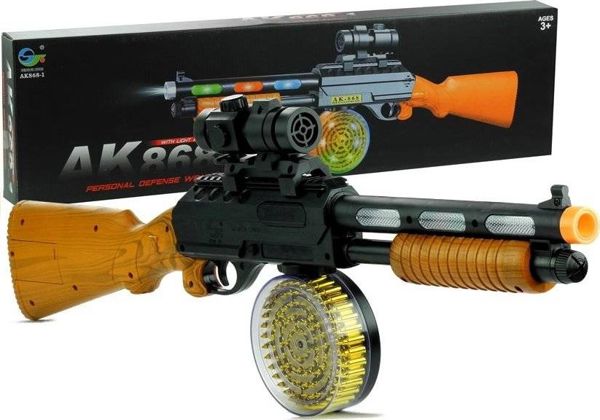 Lean Sport Παιχνίδι Όπλο AK 868-1 Καραμπίνα με Φώτα και Ήχους, Ηλικία 3+ Ετών