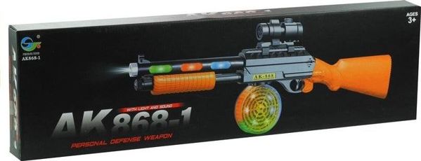 Lean Sport Παιχνίδι Όπλο AK 868-1 Καραμπίνα με Φώτα και Ήχους, Ηλικία 3+ Ετών