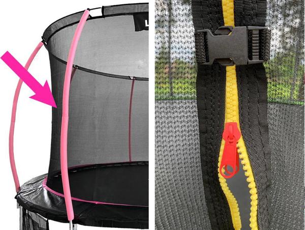 Lean Sport Εσωτερικό δίχτυ για τραμπολίνο Sport Max 12ft, ροζ