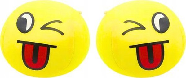 LeanToys Μαλακή Μπάλα Emoji 9cm – Κίτρινη Μπαλίτσα Παιχνιδιού