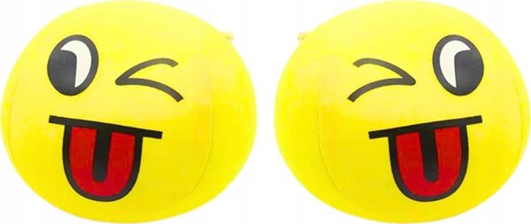 LeanToys Μαλακή Μπάλα Emoji 9cm – Κίτρινη Μπαλίτσα Παιχνιδιού