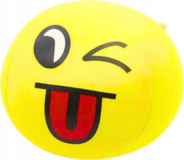 LeanToys Μαλακή Μπάλα Emoji 9cm – Κίτρινη Μπαλίτσα Παιχνιδιού