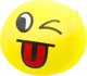LeanToys Μαλακή Μπάλα Emoji 9cm – Κίτρινη Μπαλίτσα Παιχνιδιού
