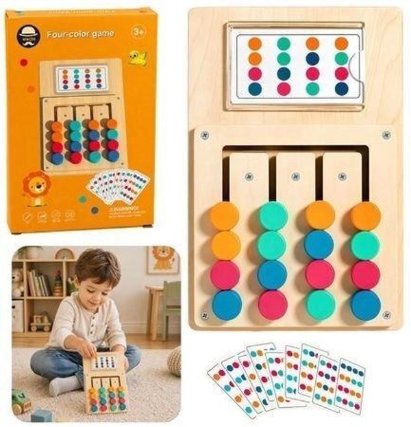 LeanToys Λογικό Παζλ για Παιδιά με Κάρτες Εκπαιδευτικό Παιχνίδι