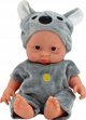 LeanToys Κούκλα Μωρό 20εκ. με Ρουχαλάκι Koala και Σκουφάκι Γκρι