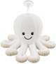 LeanToys Pluszowa Ośmiornica Maskotka Przytulanka Z Przyssawką Biała 16 cm EDUKAMP (31831)