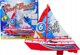 LeanToys Κόκκινο Βαρκάκι με Μπαταρία Παιχνίδι Νερού
