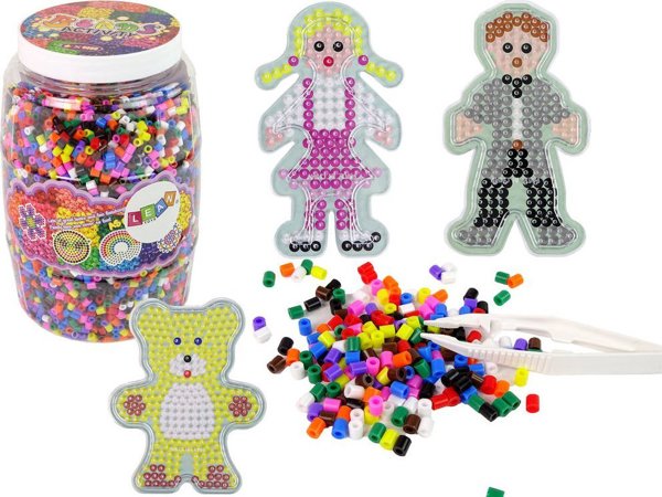 LeanToys Σετ DIY Χάντρες Σιδερώματος Πρότυπα 9000 Τεμάχια