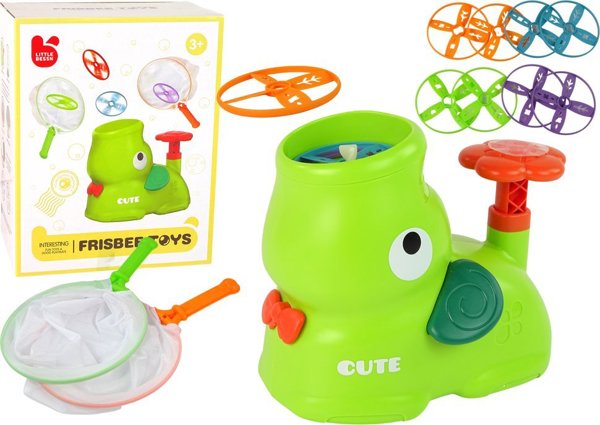 LeanToys Παιχνίδι Φρίσμπι με Ελέφαντα Καταπέλτη Πράσινο