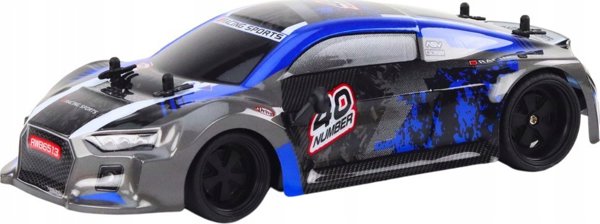 LeanToys Τηλεκατευθυνόμενο Αυτοκίνητο RC 1:18 με Λαστιχένιους Τροχούς Drift - Μπλε