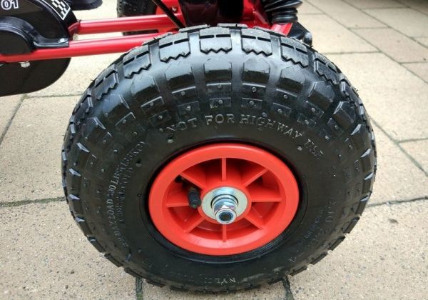 Lean Cars Gokart A-15 Παιδικό Go Kart με Φουσκωτούς Τροχούς, Κόκκινο