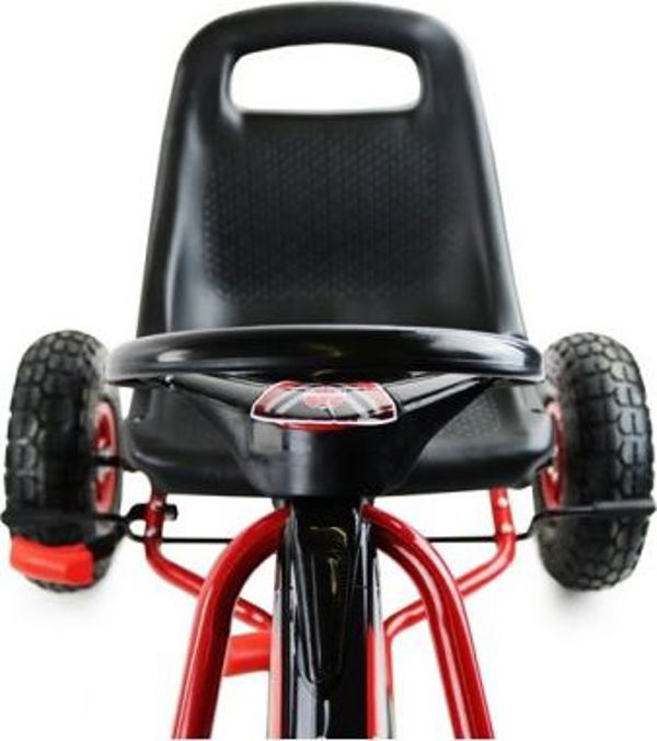 Lean Cars Gokart A-15 Παιδικό Go Kart με Φουσκωτούς Τροχούς, Κόκκινο
